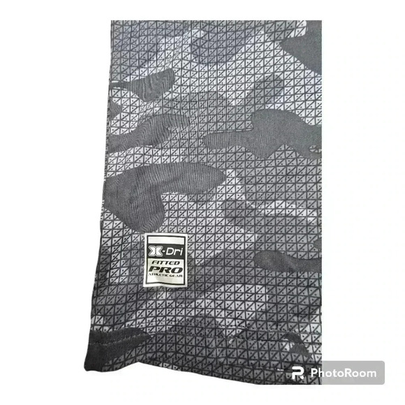 RBX Men's Charcoal Camo fitted Jersey Crewneck Tee # CRM246R Large - Picture 3 of 9